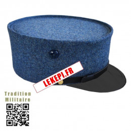 Képi droit 1915 Bleu Horizon - Encadrement profil