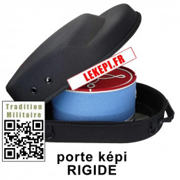 Porte Képi noir rigide reférence Christophe