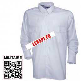 Chemise Gendarmerie blanche manches longues