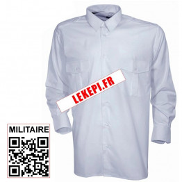 Chemise Gendarmerie blanche manches longues