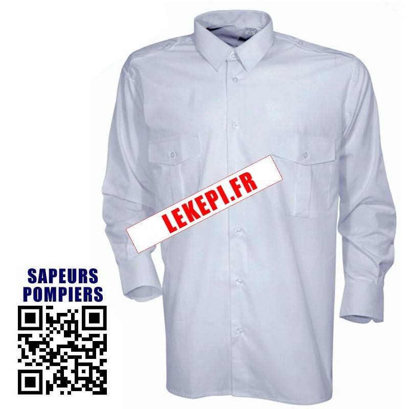 Chemise Sapeurs-Pompiers blanche manches longues Chemise Sapeurs-Pompiers blanche manches longues