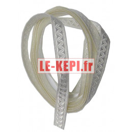 Galon blanc lézarde 8 mm