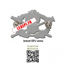 verso Insigne Opj pour vareuse Gendarme Officier de Police Judiciaire