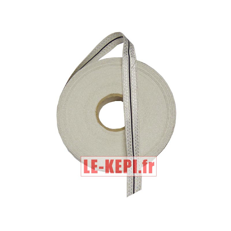 Galon blanc lézarde 18 mm Galon blanc lézarde 18 mm