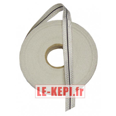 Galon blanc lézarde 18 mm