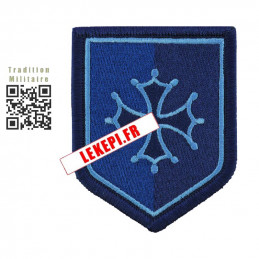 OCCITANIE écusson Gendarmerie Basse Visibilité brodé BLEU