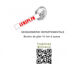 Bouton de Gillet d'Arme Gendarmerie départementale
