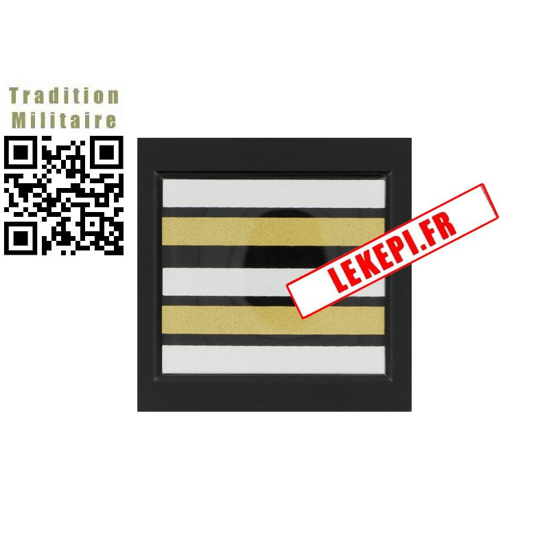 Galon sur velcro plastique Gendarmerie Départementale Lieutenant-Colonel