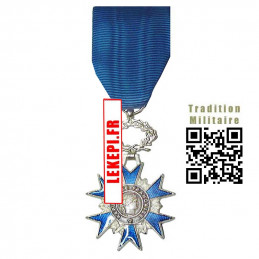 Médaille Ordonnance Chevalier Ordre National du Mérite, métal argent massif - ONM