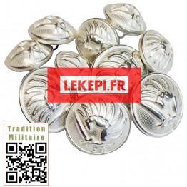 Pack boutons PARACHUTISTE DE CHOC pour vareuse 4 gros et 6 petits boutons