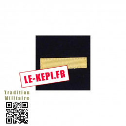 Galon de poitrine sur velcro noir SOUS-LIEUTENANT CTA OR