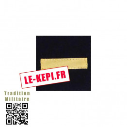 Galon de poitrine sur velcro noir SOUS-LIEUTENANT CTA OR