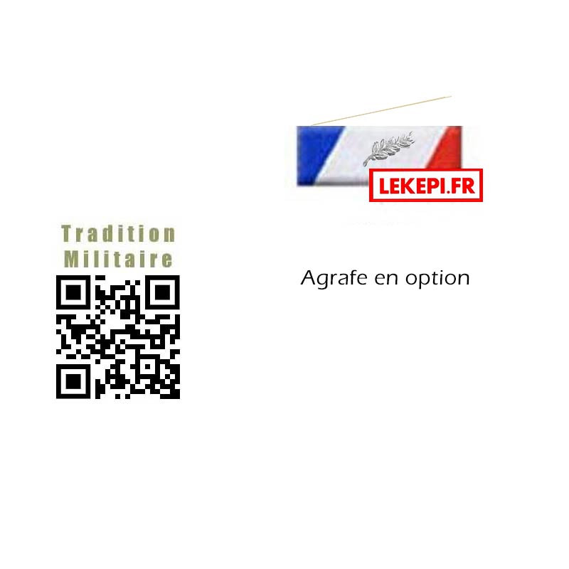 Barrette sur épingle médaille Sécurité Intérieure Argent - Option Agrafe