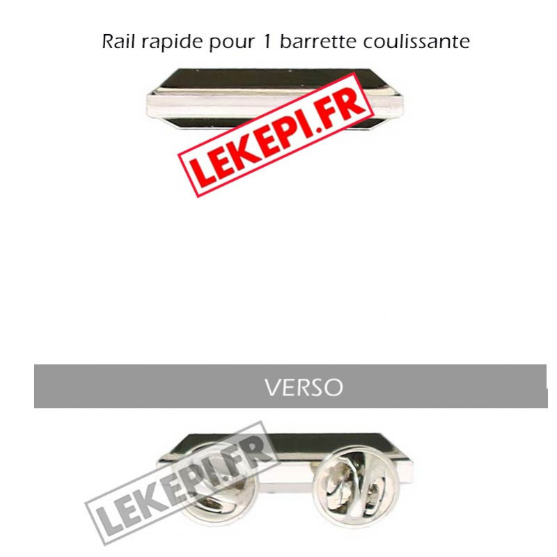 Rail rapide seul pour 1 barrette de décoration