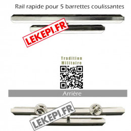Rail rapide seul pour 5 barrettes de décoration