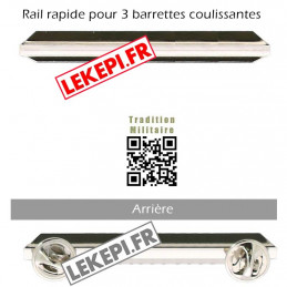 Rail rapide seul pour 3 barrettes de décoration