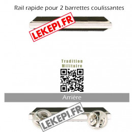 Rail rapide seul pour 2 barrettes de décoration