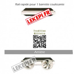 Rail rapide seul pour 1 barrette de décoration