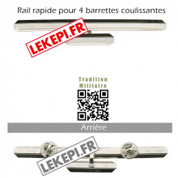 Rail rapide seul pour 4 barrettes de décoration
