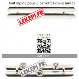 Rail rapide seul pour 6 barrettes de décoration