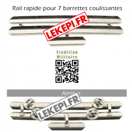 Rail rapide seul pour 7 barrettes de décoration