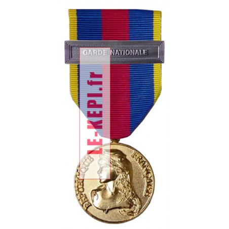 Médaille Or Garde Nationale Réserviste volontaire défense et sécurité intérieure