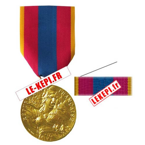 médaille défense nationale or option agrafe | Lekepi.fr