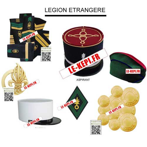 Légion Etrangère képis insigne galons | Lekepi.fr