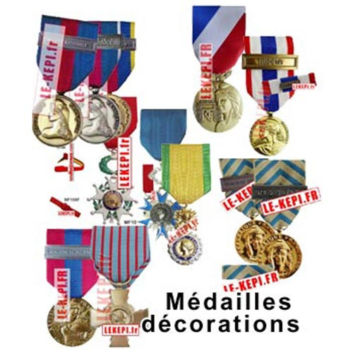 Officielle Décoration Civique Pompiers Médaille 3ème classe Ordonnance