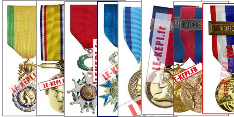 toutes décorations Médailles barrettes